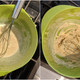 Peanut butter fluff, before and after whipping
